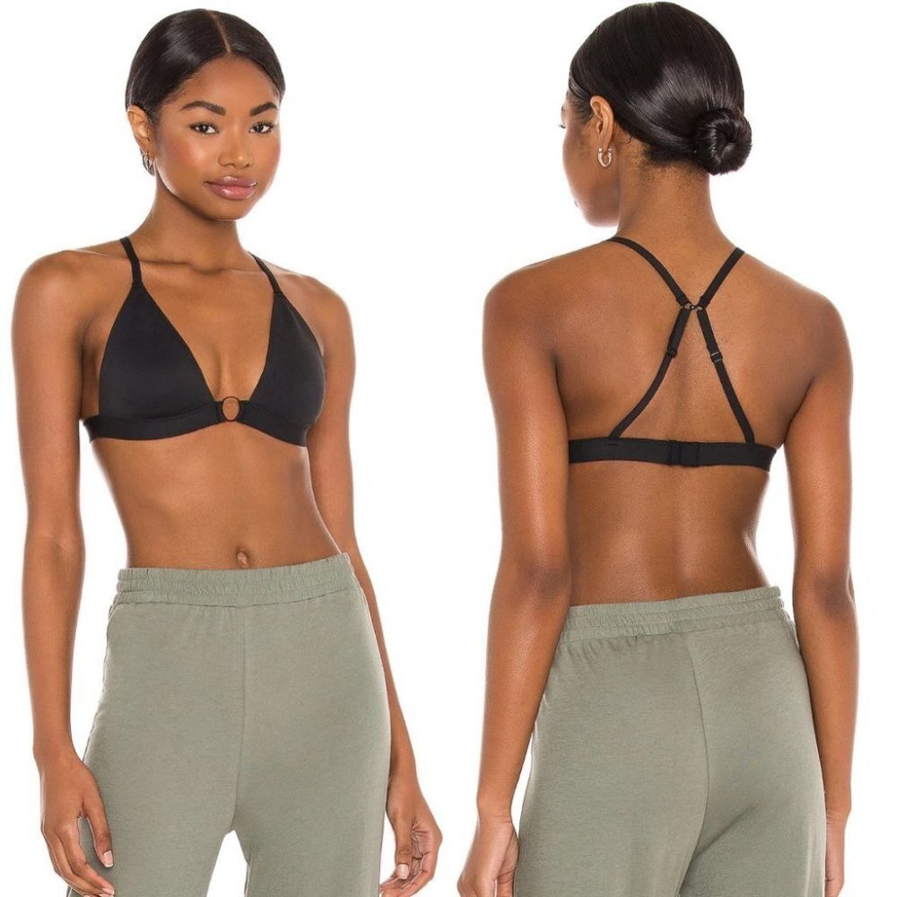 NWT Revolve Free People Oh Scuba Black Bralette New With Tags Size Small Boho S
